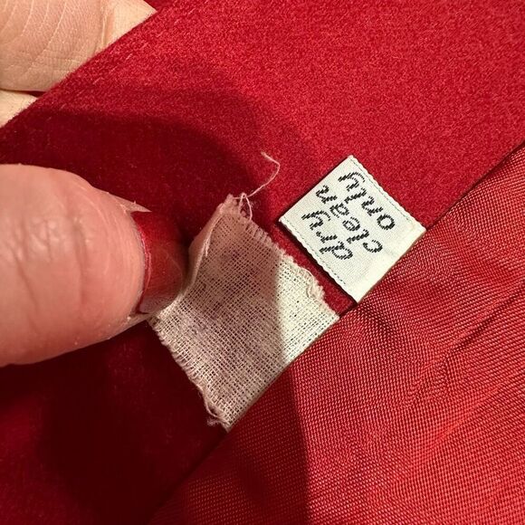 Vintage Pendleton Womens Apple Red Wool Double Breasted Blazer Skirt Set Size XL - Picture 11 of 16